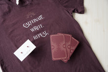 Load image into Gallery viewer, Caffeinate. Write. Repeat. Shirt