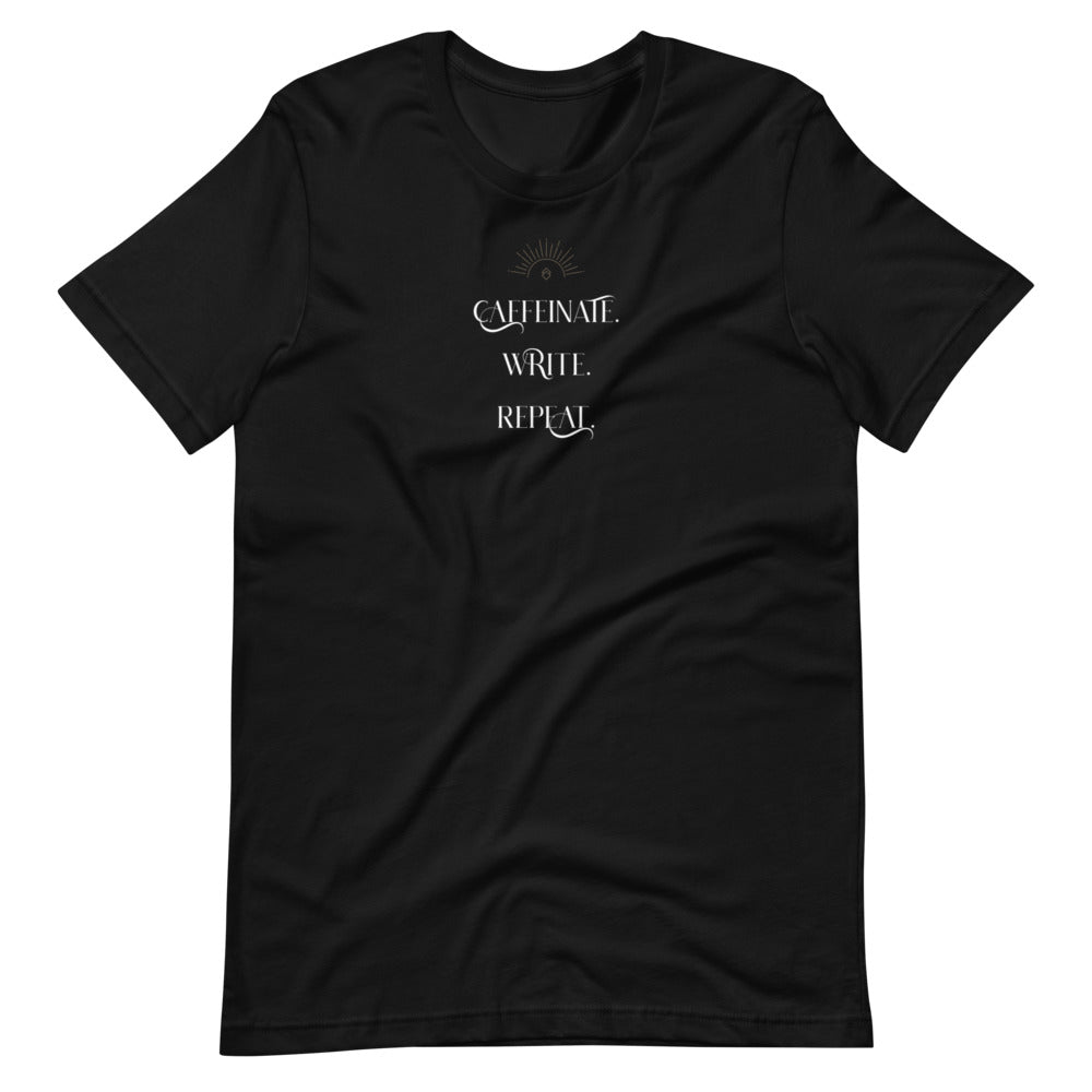 Caffeinate. Write. Repeat. Shirt